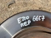 Тормозной диск 43512-02480 рабочая поверхность без трещин;Маркировка Toyota Corolla E210 передний диск 43512;Измерение толщины штангенциркулем б/у диска 4351202480;Общий вид детали со стороны ступицы Corolla E210;Упаковка тормозного диска в стрейч-пленку